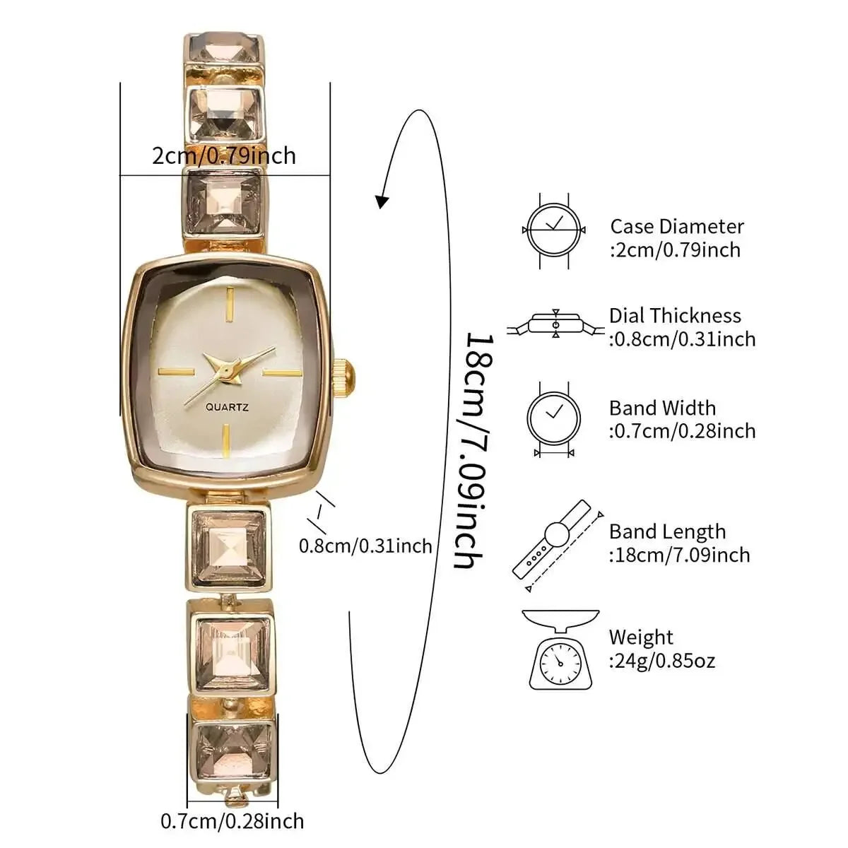 Moda praça feminina relógio de quartzo luxo strass pulseira relógio de pulso para senhoras reloj mujer Qme