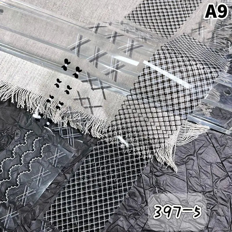 Butterfly Flower Nail Transfer Foils Sticker Paper 50 Bow Floral Qme A9