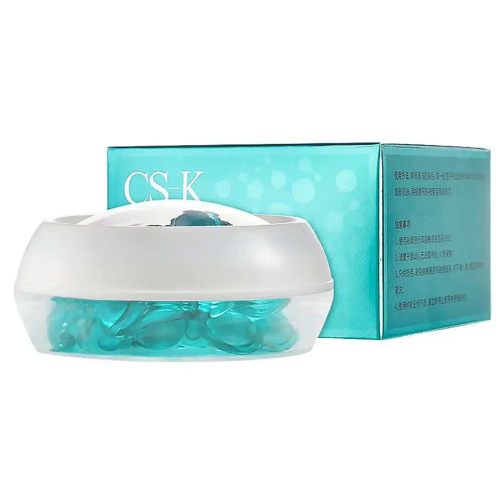 CS-K Copper Peptide Serum Capsules, GHK-Cu Deep Repair Face Essence, Hydrating Serum For Sensitive Skin Face Serum Qme 30pcs Blue CN