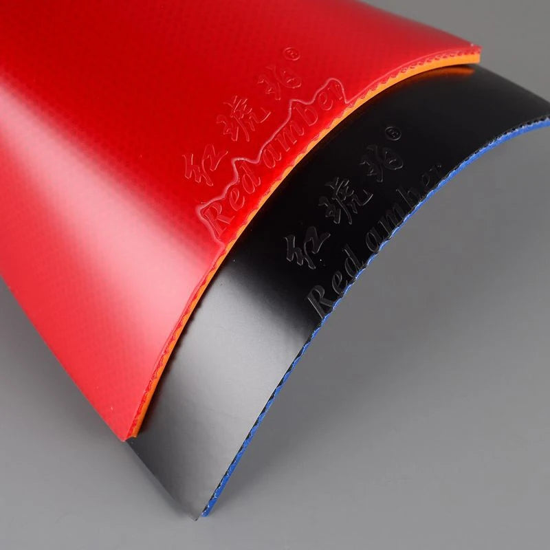 Red Highly Elastic Stick Rubber Pips-in Ping Pong Amber Table Tennis Qme