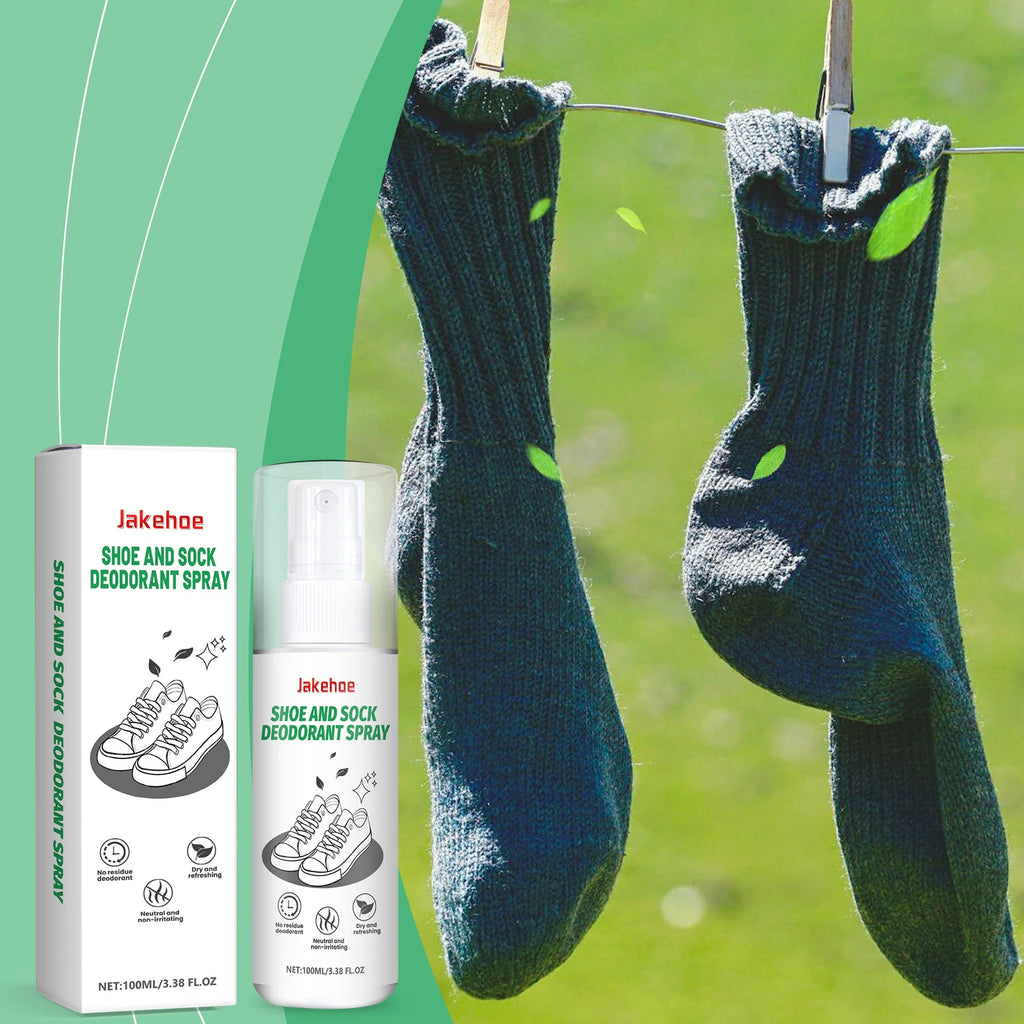 Shoes Deodorizing Spray Quickly Eliminate Odor Long Lasting Fragrance Refreshing Effective Antibacterial Shoe and Sock Deodorant Qme