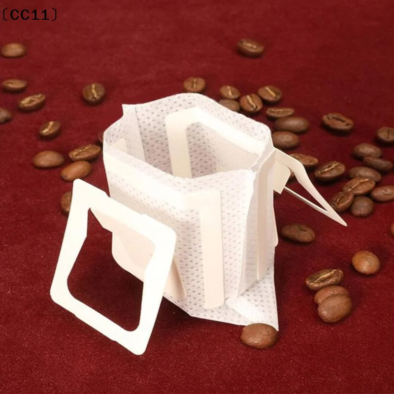 25 Disposable Hanging Ear Coffee Filters Food Grade Portable Espresso Qme