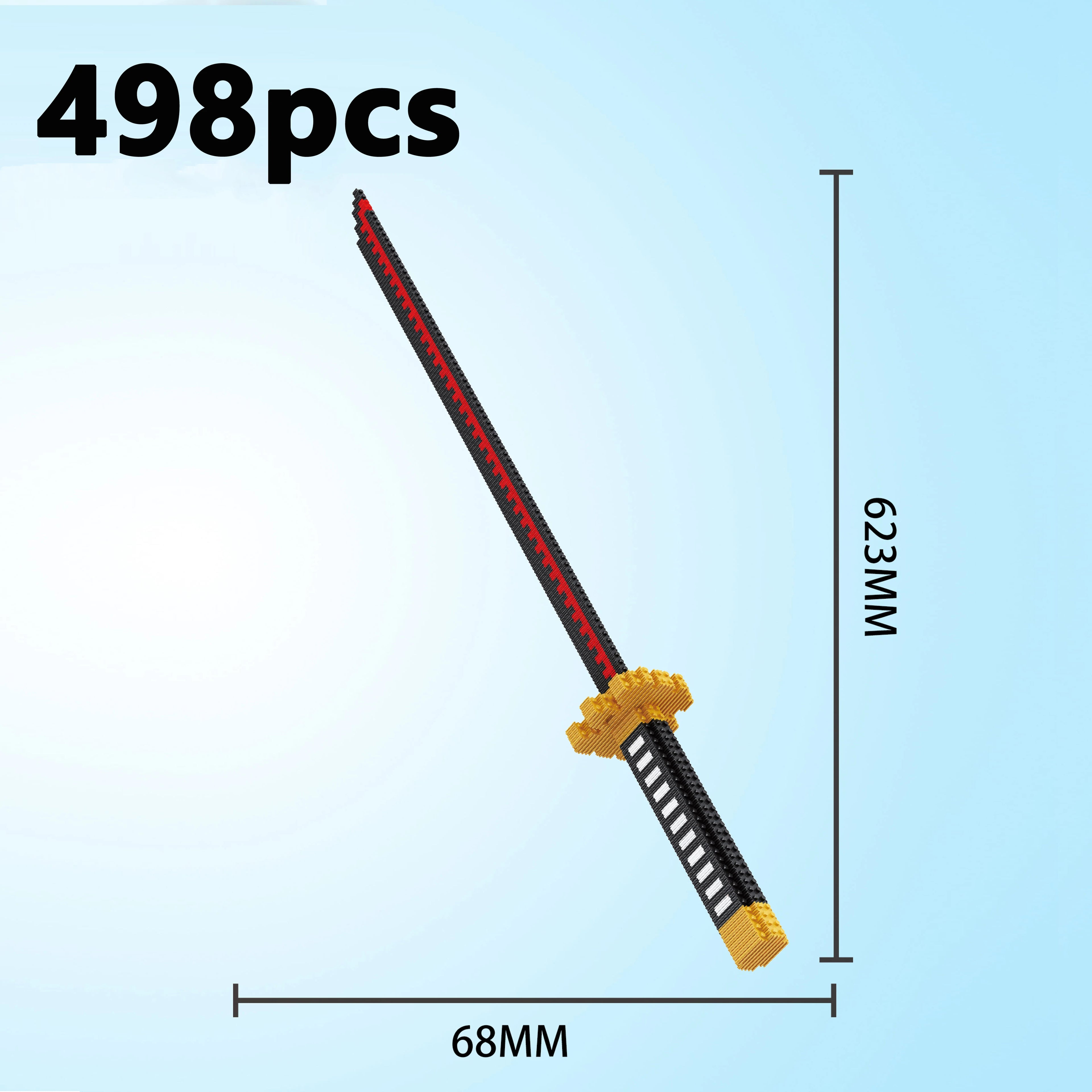 Sword Building Blocks Ninja Blade Katana Japanese Anime Butterfly Nichirin Knife Bricks Toys Children Adult Boys Girls Gift Qme Opp bag 1