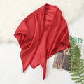 90 Big Headwraps Solid Colors Neckerchief Hijab Women Satin Headband Qme A1