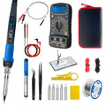 80W Electric Soldering Iron Adjustable Temperature Digital Display Qme B set3 220V EU PLUG