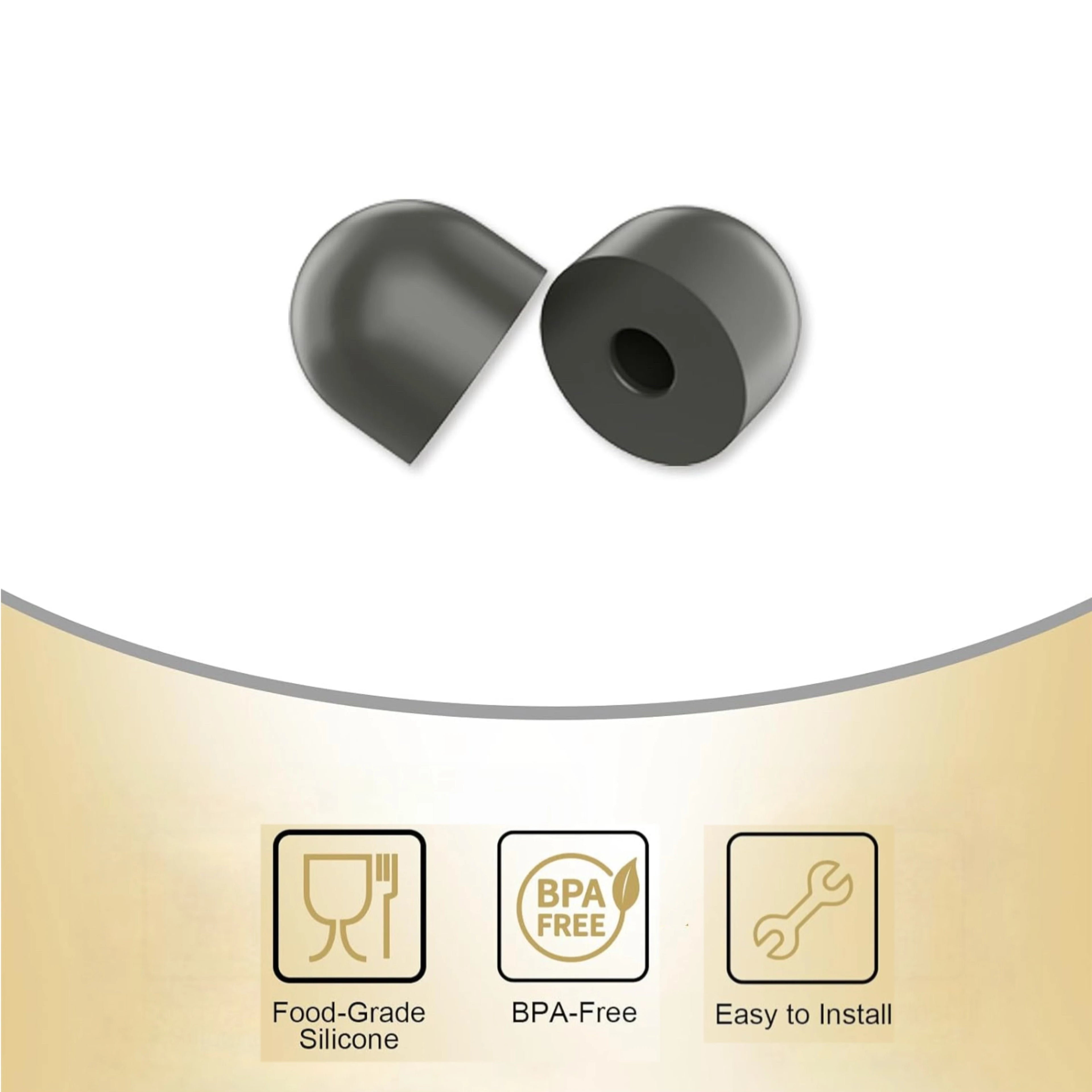 4-Pack Rubber Stopper Contigo Snapseal Travel Mug Lid Replacement Qme