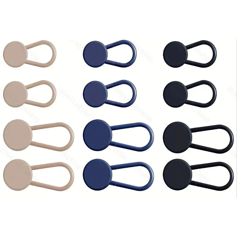 A 4/12PCS Flexible Waist Extenders for Jeans Pants Adjustable Pants Button Expanders Unisex No-Sew Instant Pant Waist Extenders Qme