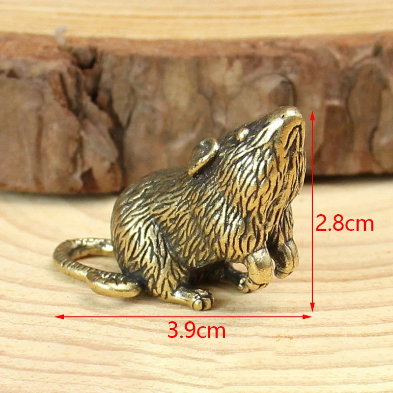 Antique Miniature Animal Ornaments Figurines Vintage Brass Mini Qme A10
