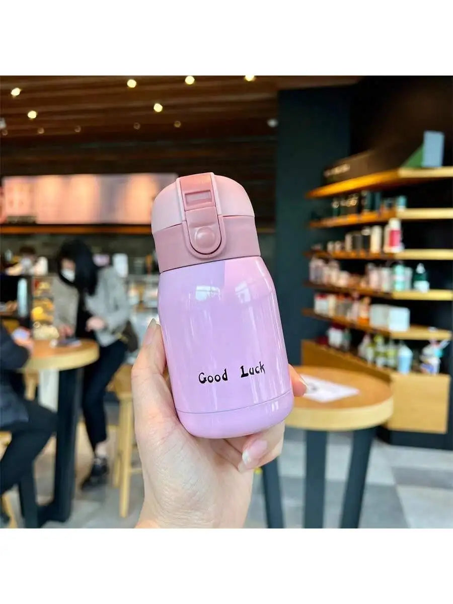 Lucky Vacuum Cup Stainless Steel Bottle Coffee Travel Insulation Qme