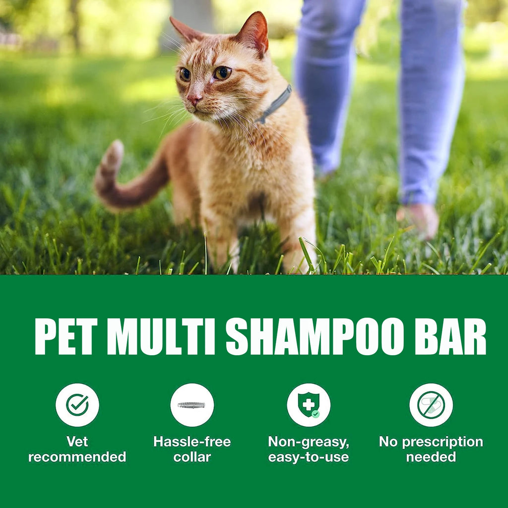GZE Pet Shampoo & Conditioner 2 in 1 Bar Soap For Dogs & Cats - Helps Itching, Hot Spots, Irritation & Allergies, Sensitive Skin Qme