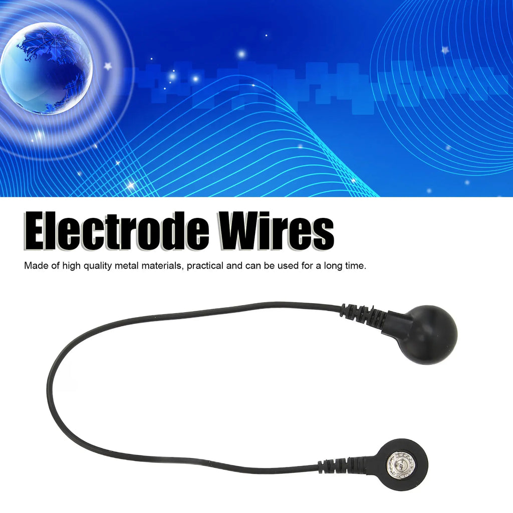 3.5mm Electrode Heat Wires Easy Carry Tinsel Standard Connection Snap Cable Portable Easy Operate for Digital Device Qme Default Title
