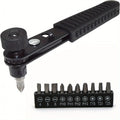 90 Degree Right Angle Ratchet Screwdriver Set, 10pcs Bits for Tight Space Repair Qme Default Title