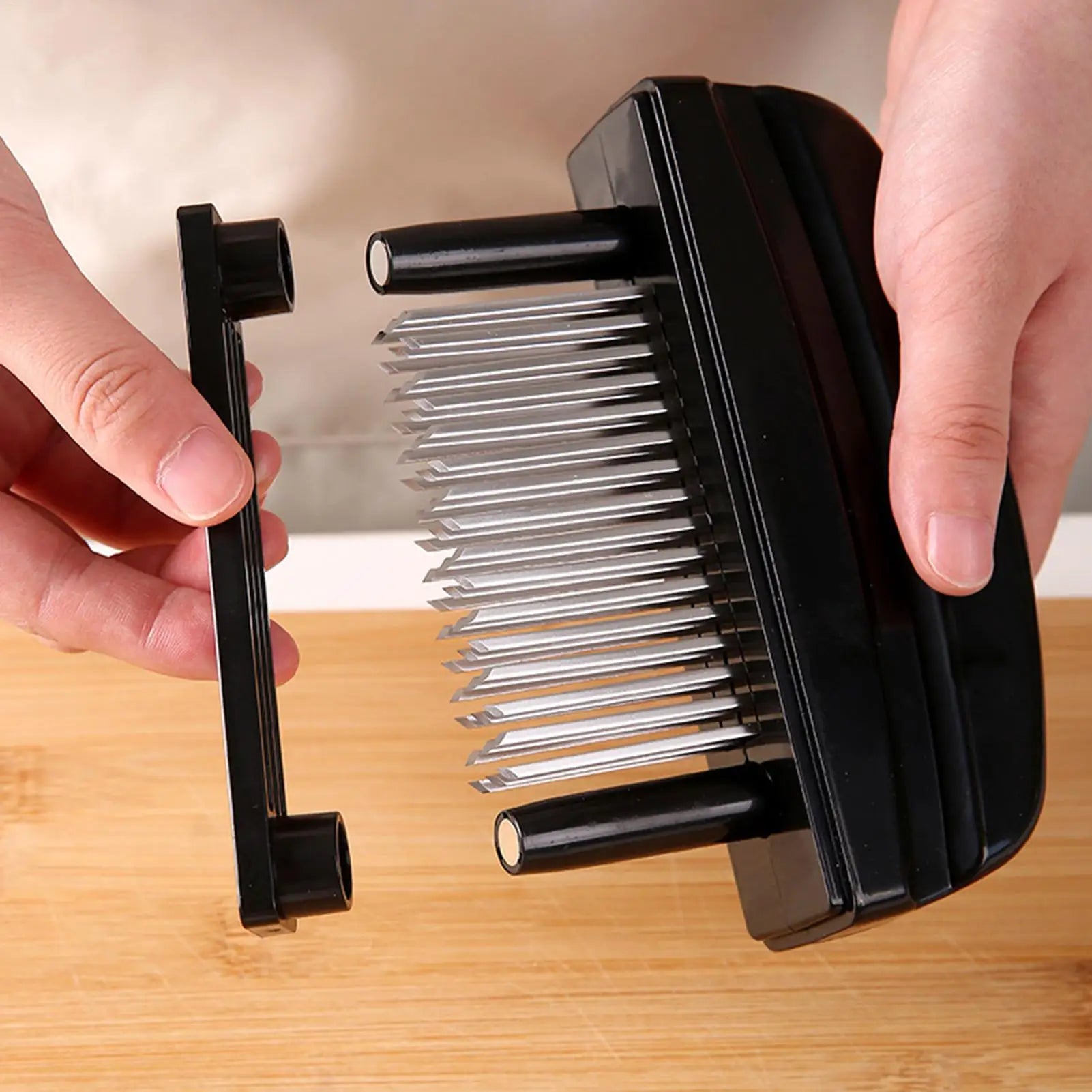 Meat Tenderizer With 48 Needles Kitchen Gadgets Needle Tenderizer Kitchen Tools For Chicken Beef Lamb Pork Veal Fish Pourtry Qme