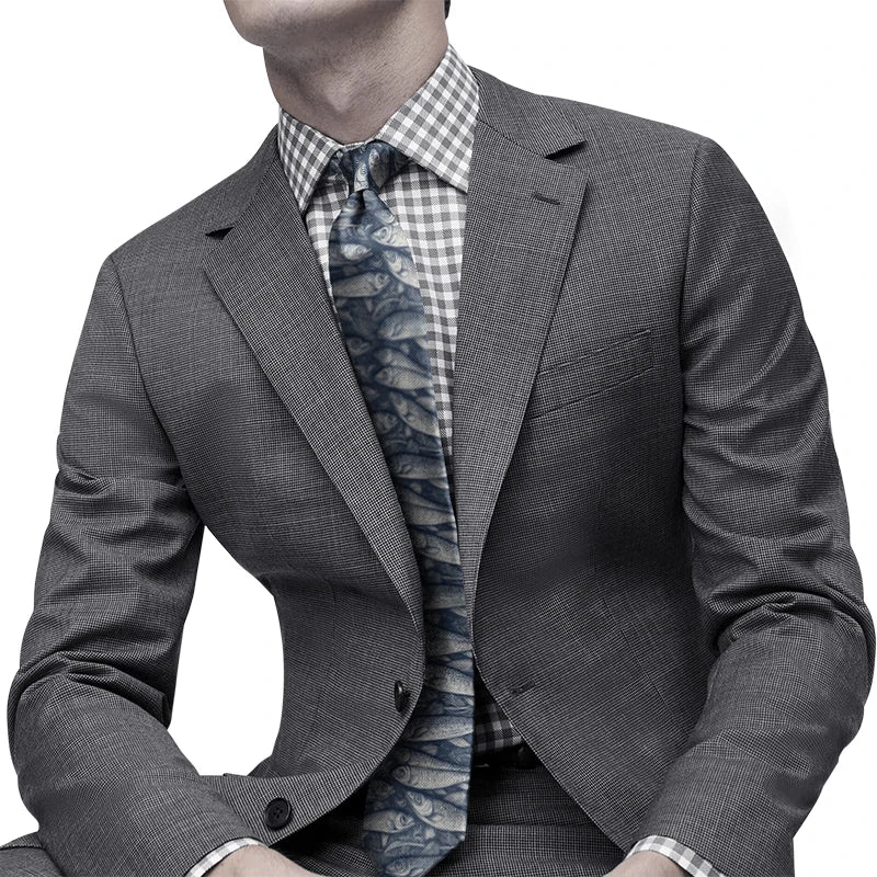Design Fun Fish Tie Fashion Neutral Men's 3d Printing Deep Sea Qme
