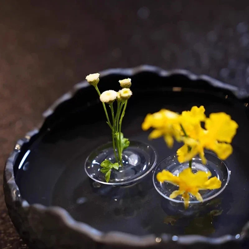 5/10pcs Hydroponic Floating Floral Holder Floating Flower Stem Holder Transparent Stem Display Arranger Organizer Tool Qme