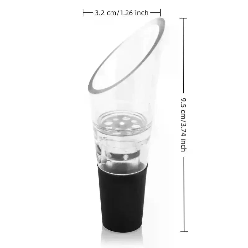 1/2/5/10/12pcsWine Aerator Pourer Decanter Liquor Bottles Stopper Spout Premium Crystal Wine Pourers Bar Assessor Wine Lovers Qme