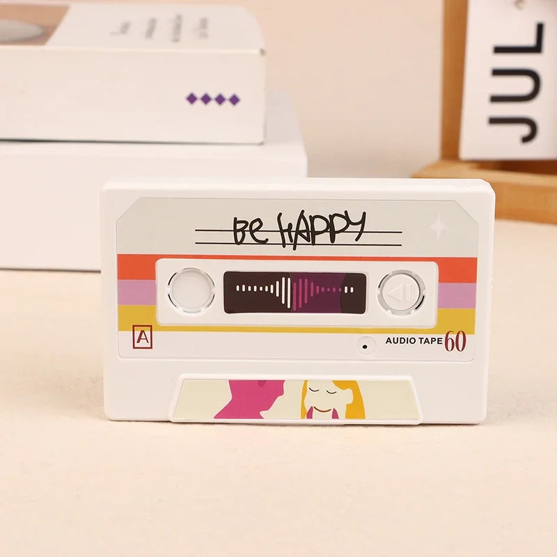 Creative Plastic Voice Recording Cassette Tape 60/300 Seconds Voice Recorder Greeting Card Small gifts Qme