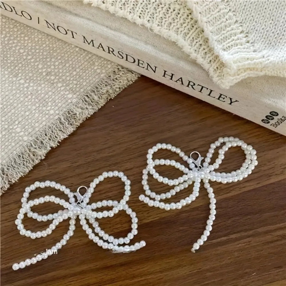 Pearl Bow Loop Tassel Buckle Decoration Fashion Small Perfume Style Shoes Accessories and Accessories Qme