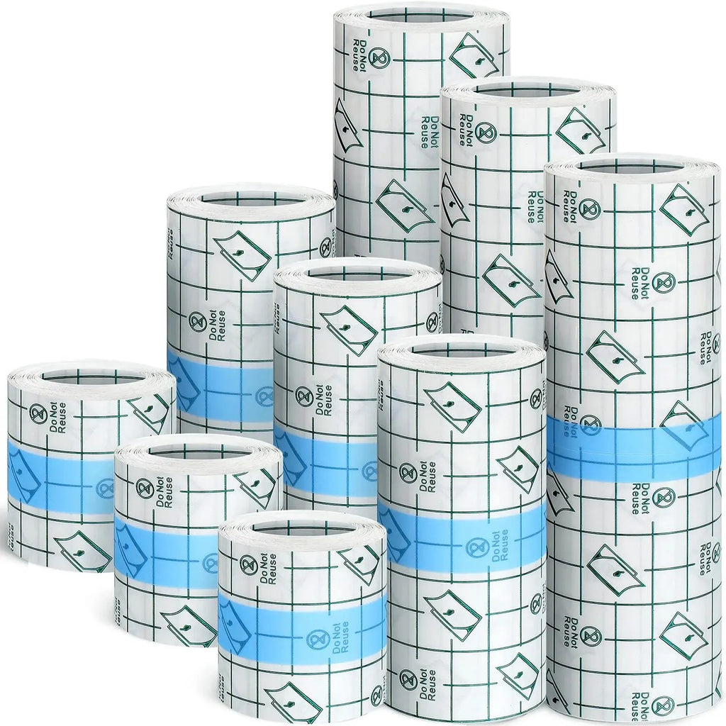 One Roll 5M Waterproof PU Bandages Disposable Transparent Stretchable Adhesive Bandages Protect Your Tattoos And Showers Qme