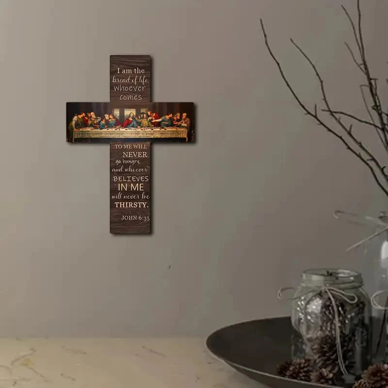 Home Decoration Pendant Wall Card Bible Scripture Hangingwooden Sign Qme