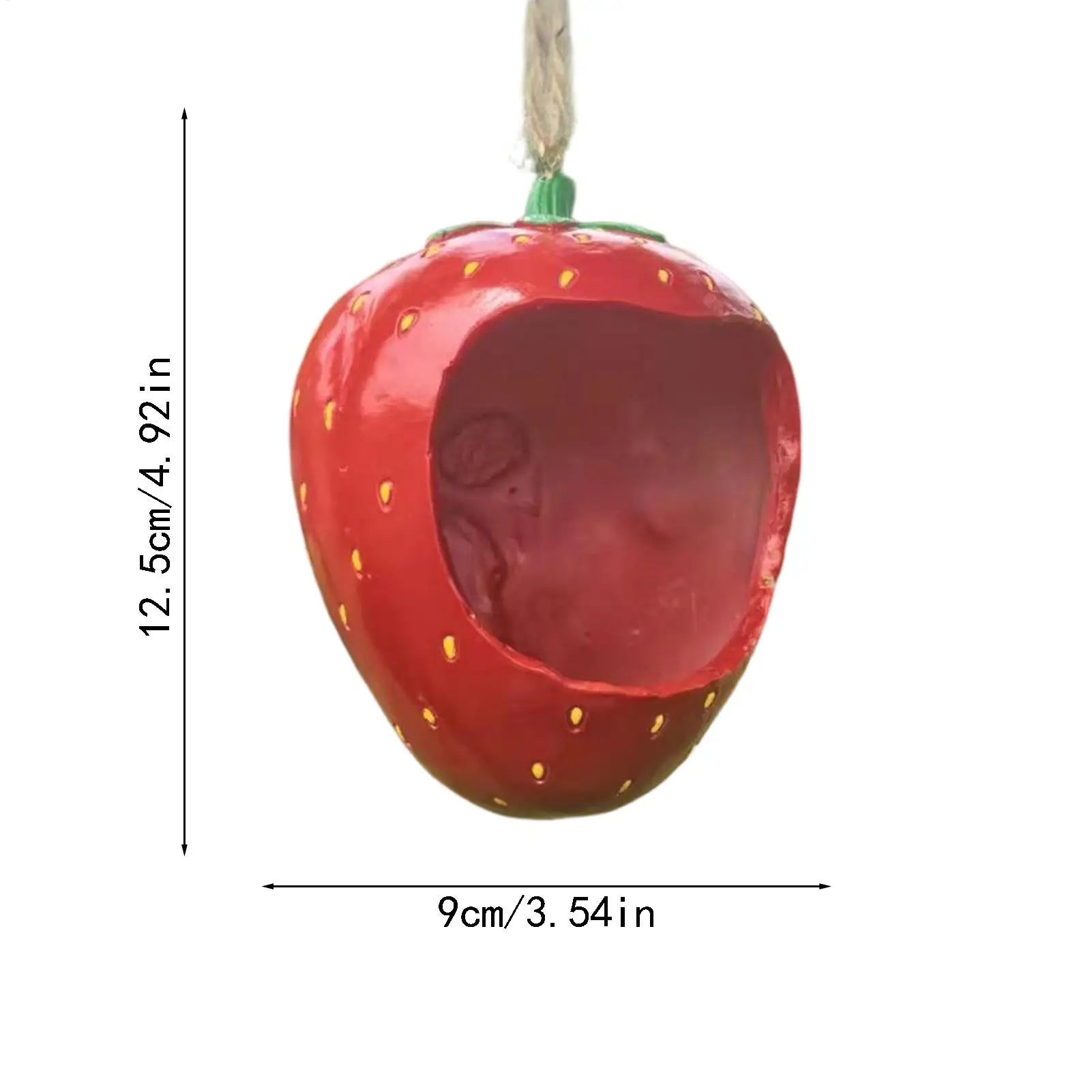 Outside Bird Feeders Fruit Shaped Resin Weatherproof Birdfeeder Qme