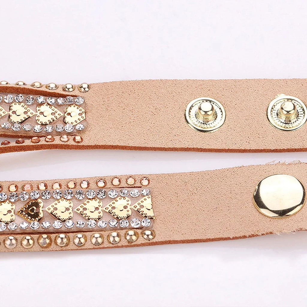 2026 Casual Fashion Korean Faux Fur Embellished Diamond Heart Watch Dial Bezel Bracelet Wristband for Women with Long Strap Qme