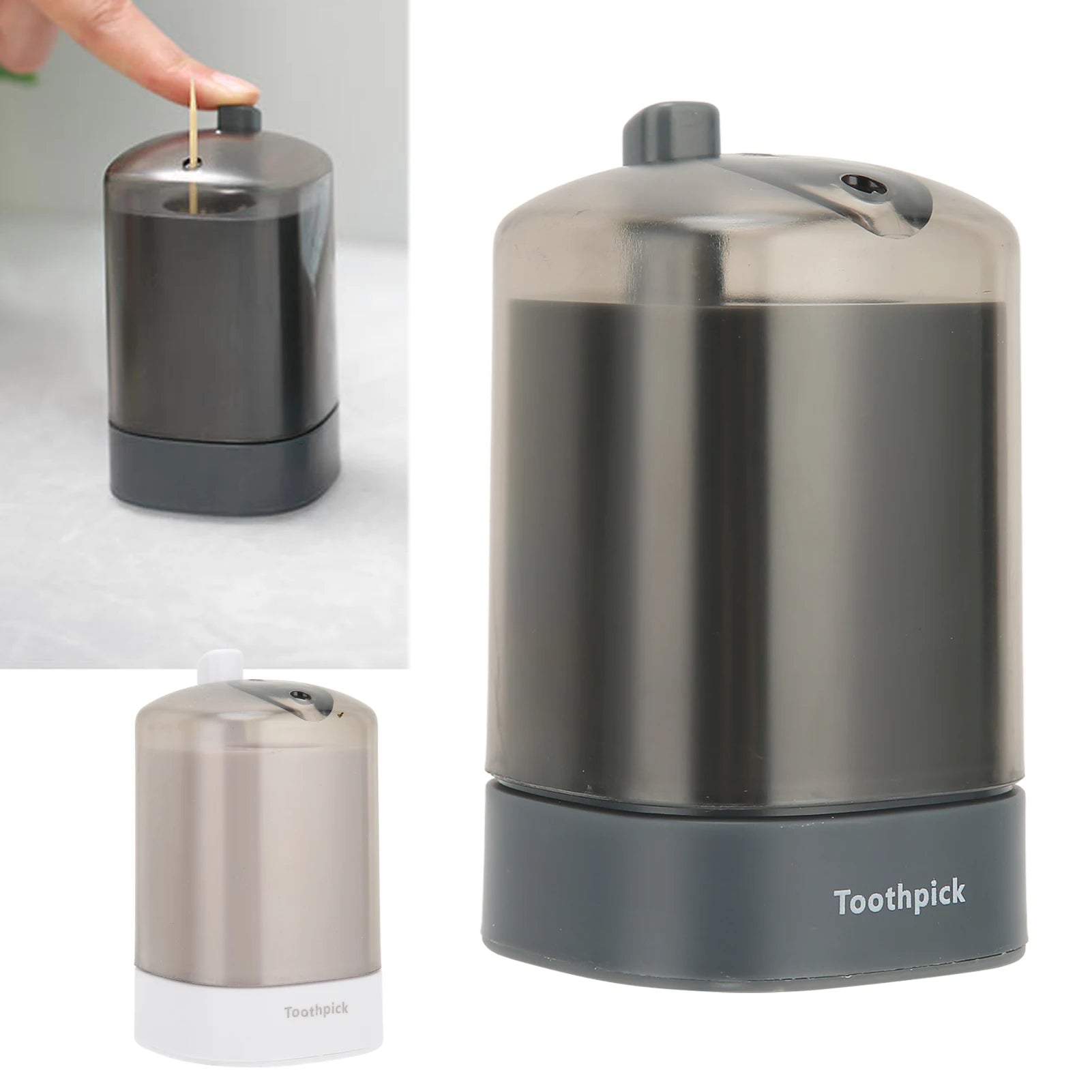 Toothpick Holder Thickening Automatic Toothpick Dispenser for Kitchen Restaurant Toothpick Storage Container Toothpicks Holder Qme