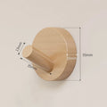 Simple Solid Wood Hook Walnut Hanging Hanger Bathroom Wall Bedroom Qme A1