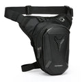 Motorcycle Men's Backpack Waterproof Motorcycle Riding Bag - Chest Waist Drop Leg Pack for Outdoor Sports Travel Accessories Qme black