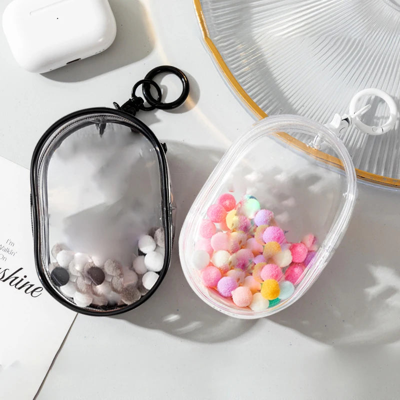 Display Pouch Clear Storage Case Anime Cartoon Dolls Plush Doll Out Qme
