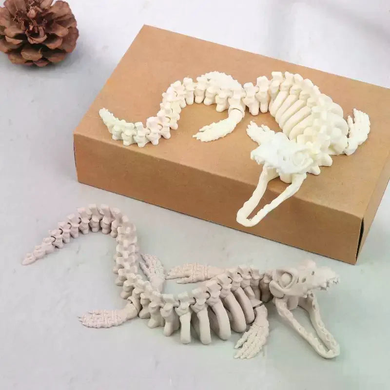 1PCS Realistic Skeleton Replica Aquarium Decoration Dinosaur Skeleton Model For Fish Tank Decoration Qme