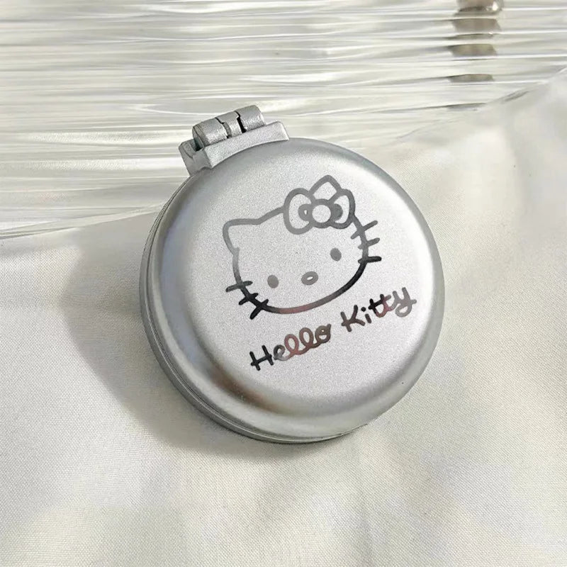 Hello Kitty Silver Folding Air-Cushion Comb Instagram-Style Comb with Mirror Portable Mini Comb with Mirror for Students Qme 10