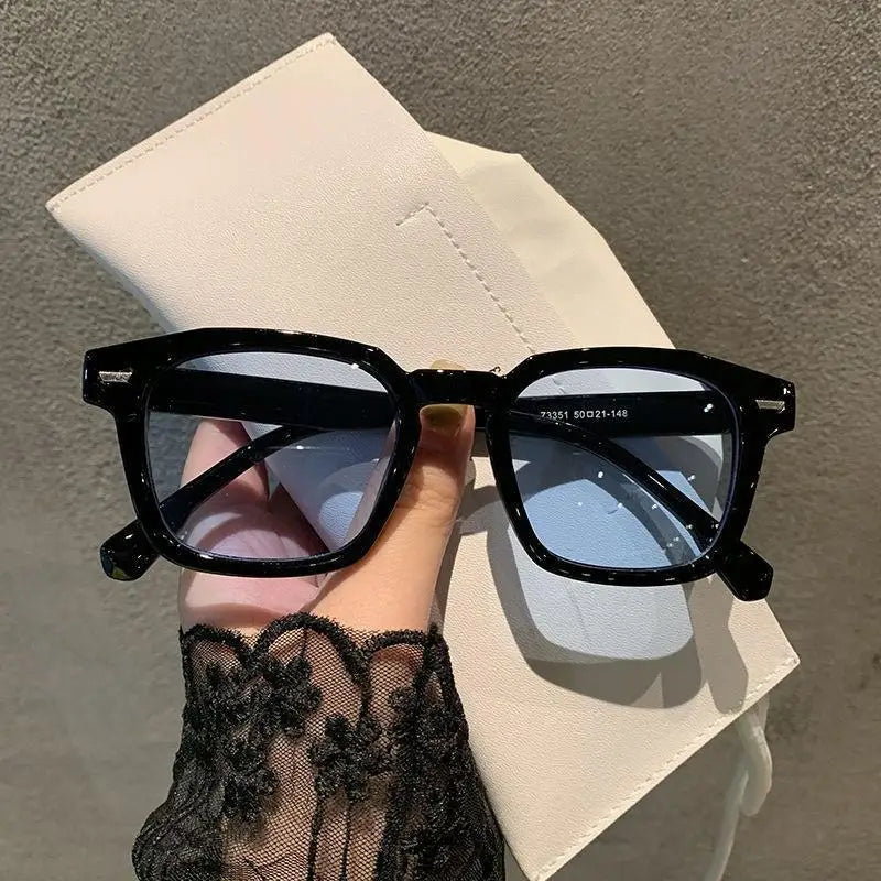 New Arrival Brand High-quality New Polygon Meter Nail Square Sunglasses Female Lady Eyeglass Cat Eye Casual Goggles UV400 Qme HL