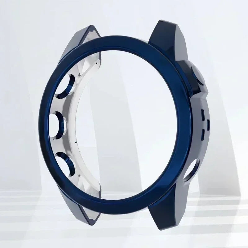 TPU Protective Case Cover for Garmin Fenix 7 7S 7X Smart Watch Clear Colorful Soft Protector Epix Pro 51mm 47mm 42mm Cover Shell Qme Blue Garmin fenix 7