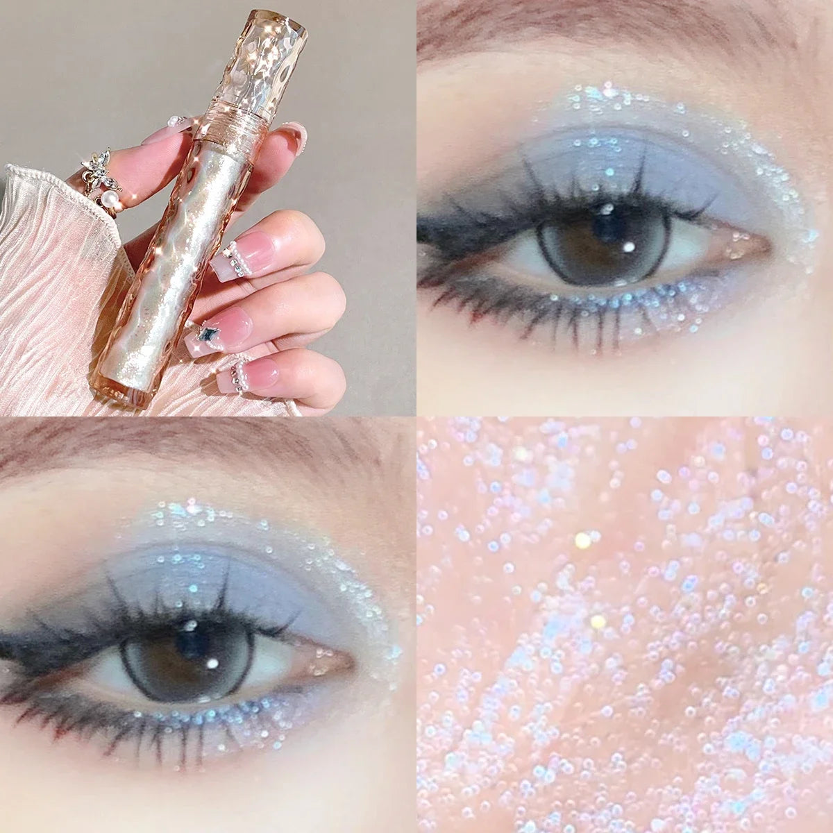 HISYI Colorful Star Flash Eyeshadow Pearlescent Sequins Brighten Eye Qme 06
