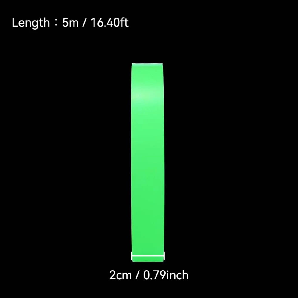 5m Luminous Tape Glow In Dark Anti Slip Tape 1-4cm Waterproof Photoluminescent Tape For Stair Treads Floor Marking Night Guide Qme 2cmx5m 3pcs