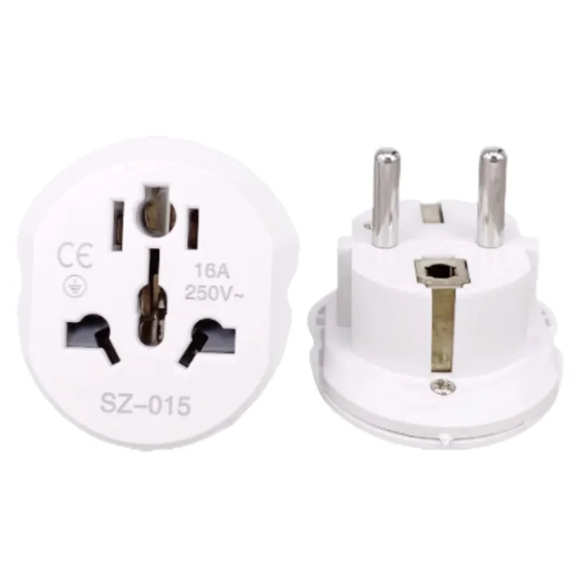Euro Travel Converter 16A Universal Adapter UK US AU EU AC 250V Qme