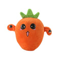 Cartoon Fruit Sensing Rhythm Radish Plush Toy Parent-child Interactive Plush Doll Cultivate Music Perception Ability Fun Gift Qme B One Size