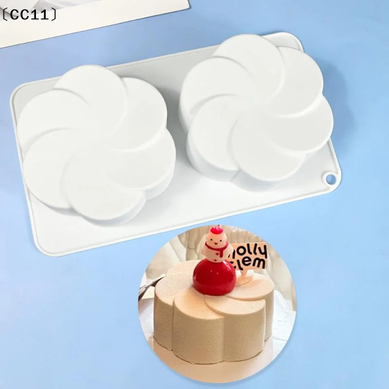 Fan-shaped Flower Silicone Molds Pudding Chocolate Mousse Mould Qme Default Title