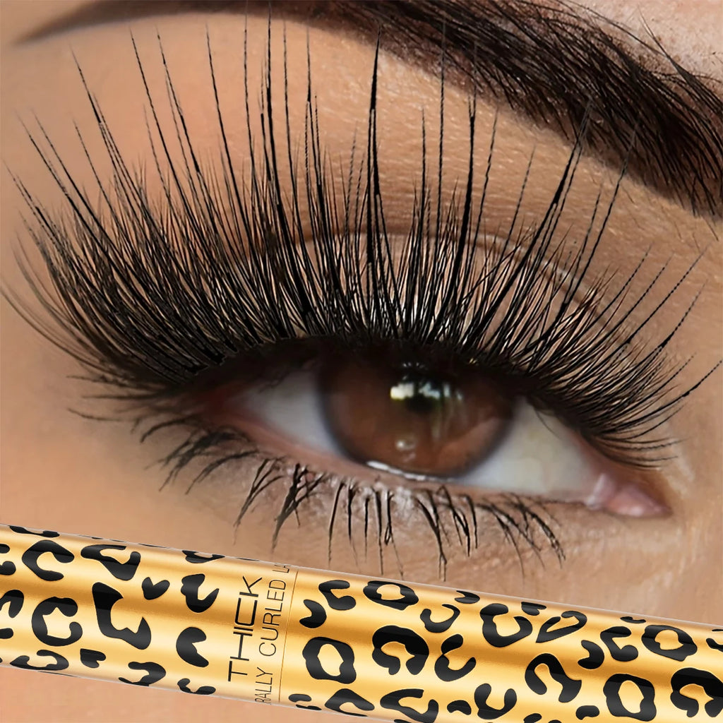 A Waterproof, Easy-To- Mascara with Leopard Print That Lengthens, Curls, And Provides a Voluminous, Thick Look Without Smudging Qme