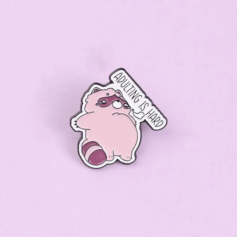 Sleeping Little Panda Metal Enamel Brooch Cute Cartoon Animal Lapel Pin Lazy Red Panda Badge Fashion Jewelry for Backpack Clothe Qme