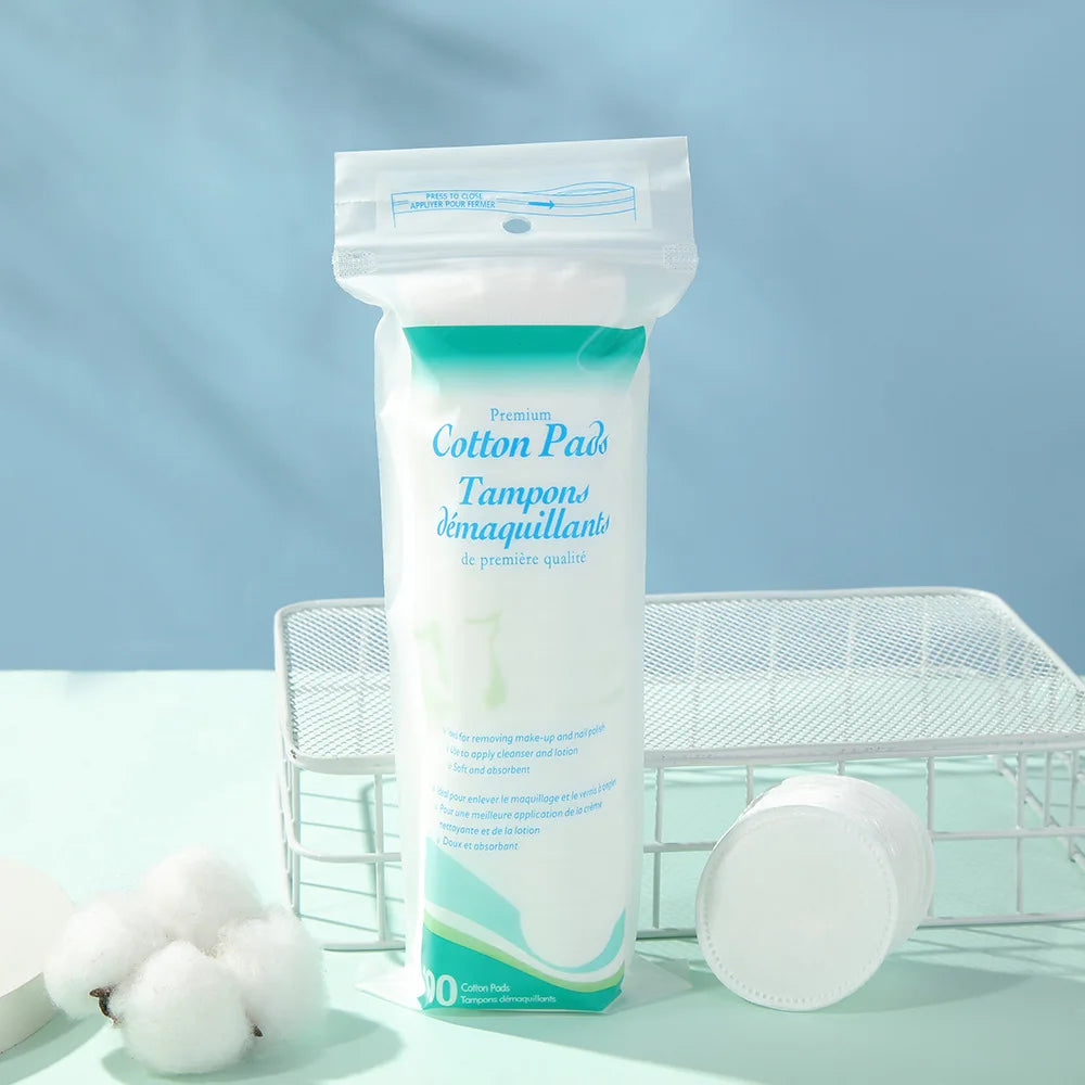 Disposable Soft Breathable Circular Makeup Remover Pads Doubles Sided Qme 100PCS China Mainland