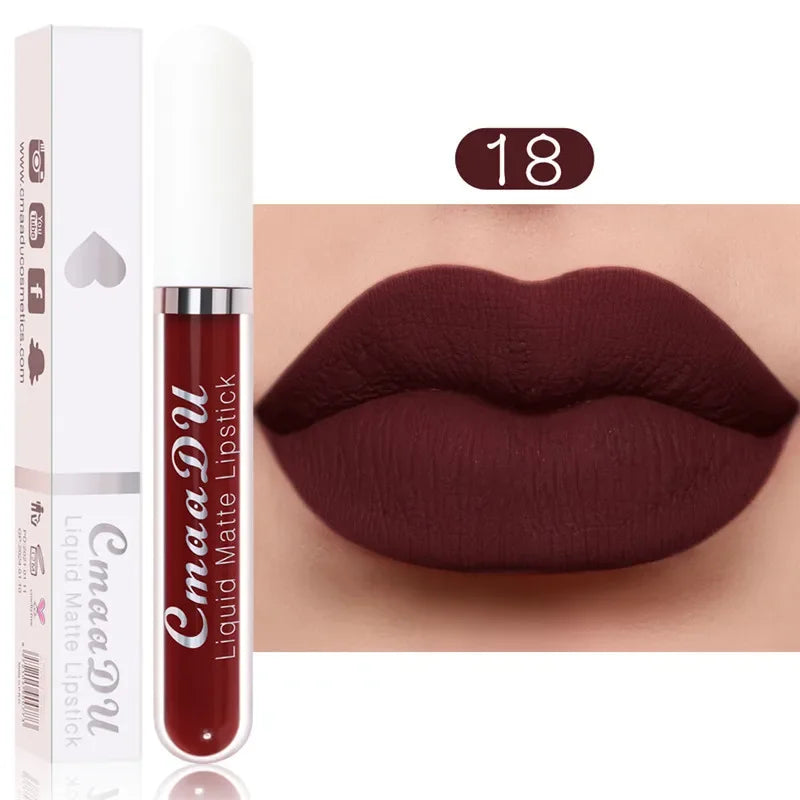 6 Colors Fashion Matte Lip Gloss Sets Natural Moisturize Waterproof