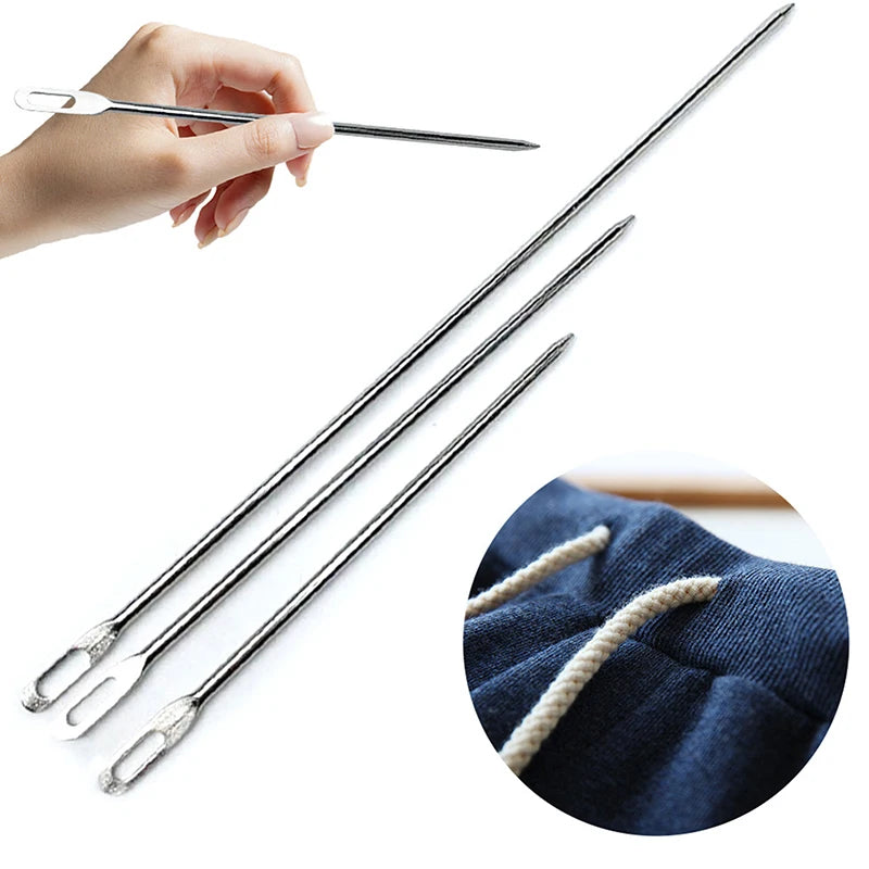 Elastics Sewing Accessories DIY tool Elastic Cord Rope Threader Clip Sewing Loop Kit Loop Turner Hook Flexible Drawstring Thread Qme