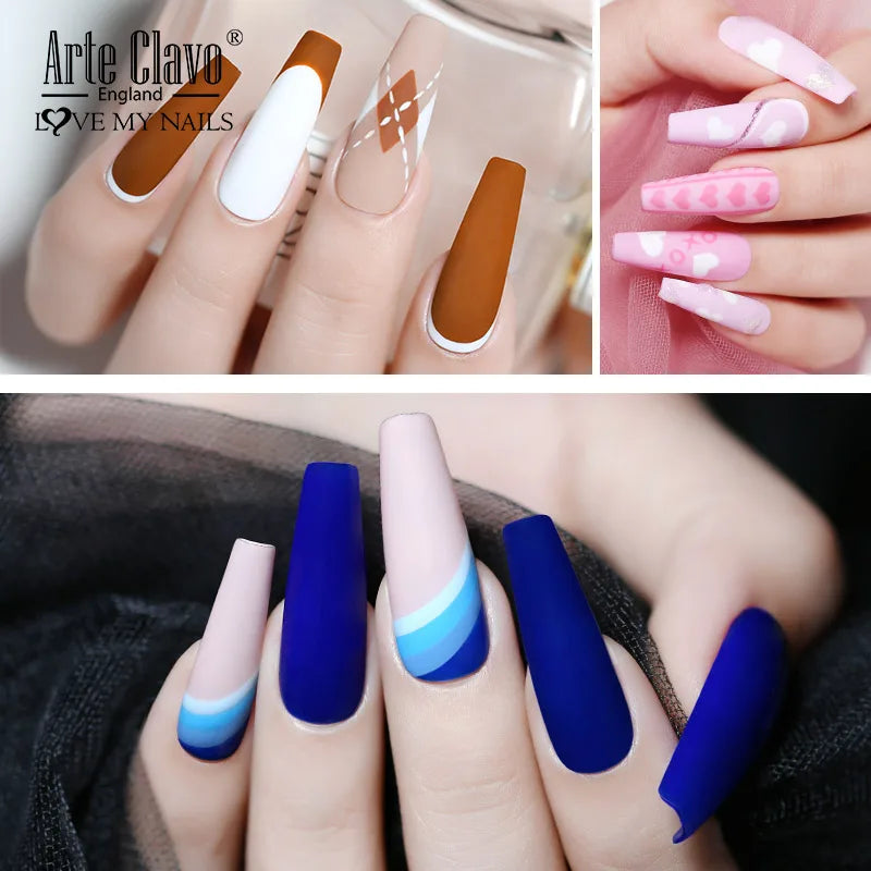 Arte Clavo Autumn Nail Gel Polish Caramel Winter Soak Off UV LED Art Qme
