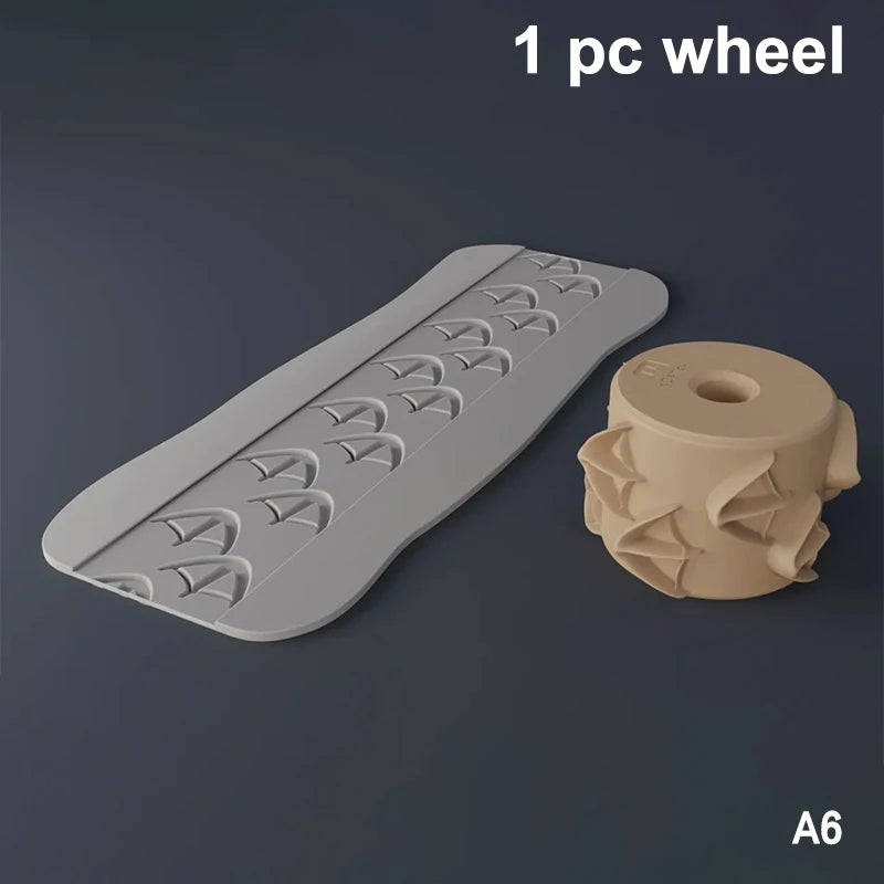 Sand Texture Rollers Footprint Shell Pattern DIY Art Stamp Perfect For Sand Play And Sensory Activities Clay Texture Rollers Qme A6