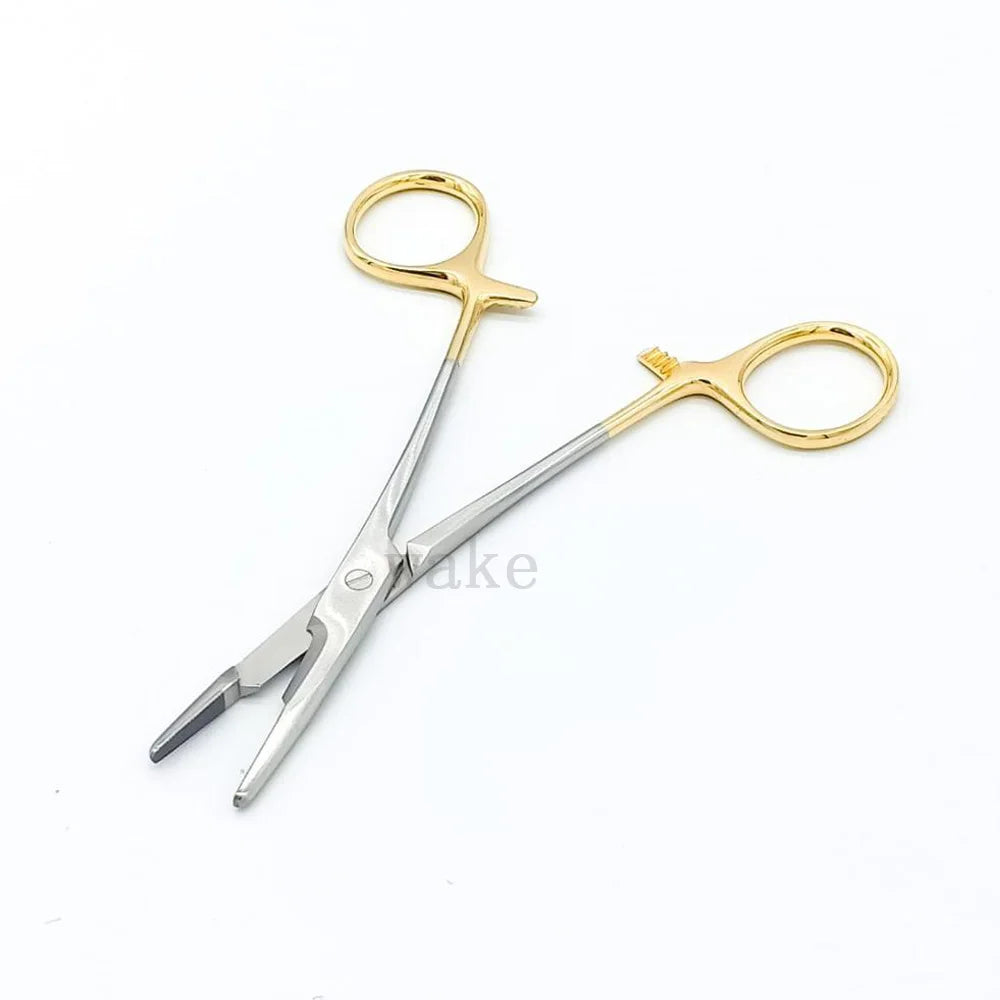 Stainless Steel Needle Holder Insert Scissors Ophthalmic Instrument Qme