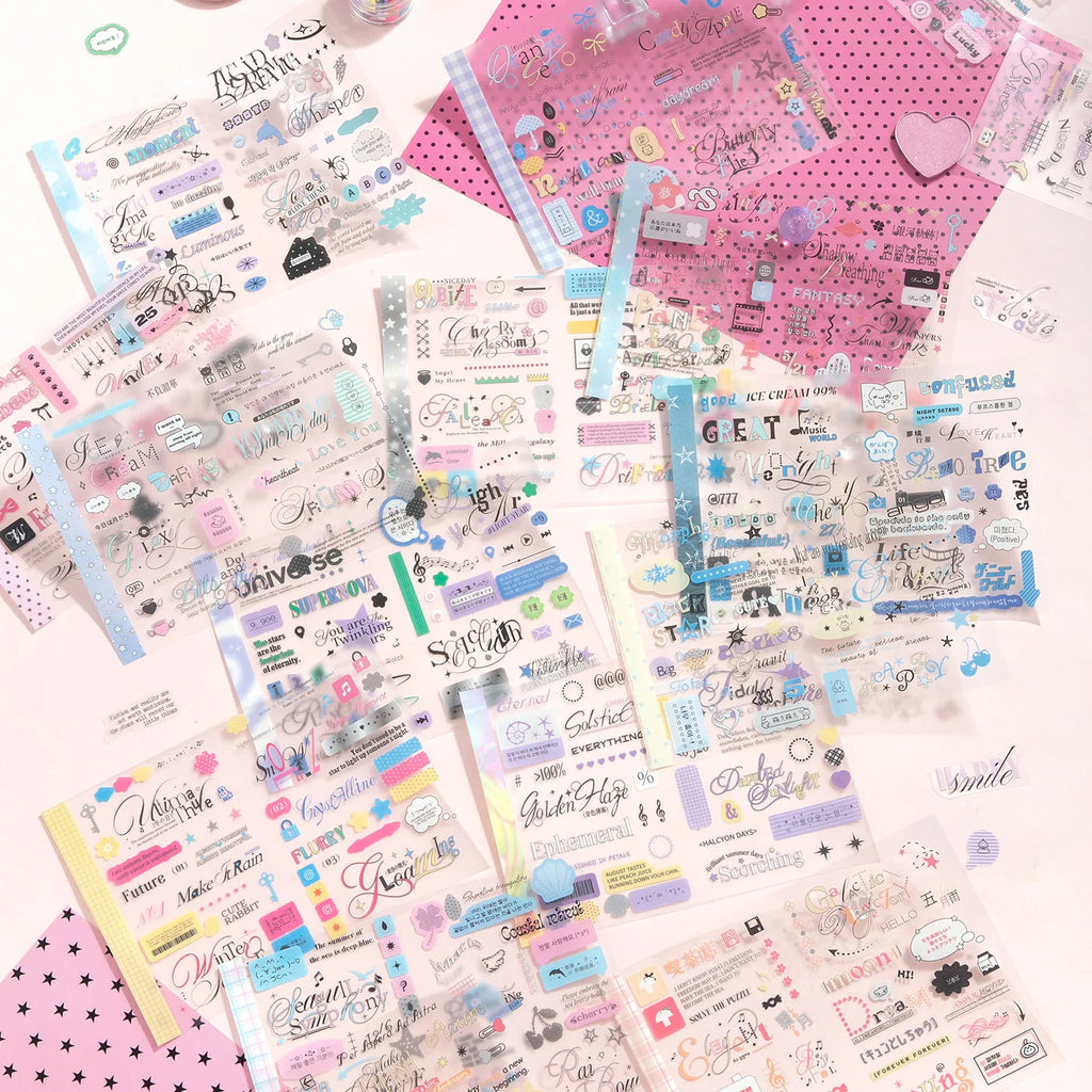 20/40 Sheets Retro Cartoon Die cut Japanese Stationery Stickers book Decorative Scrapbooking Sticker handmade Journal Supplies Qme