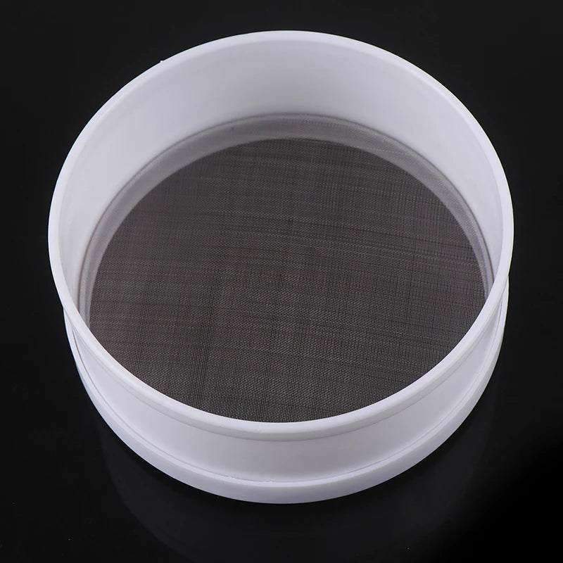 White Plastic Fine Mesh Strainer Flour Colander Sifter Sieve Kitchen Tool. Qme