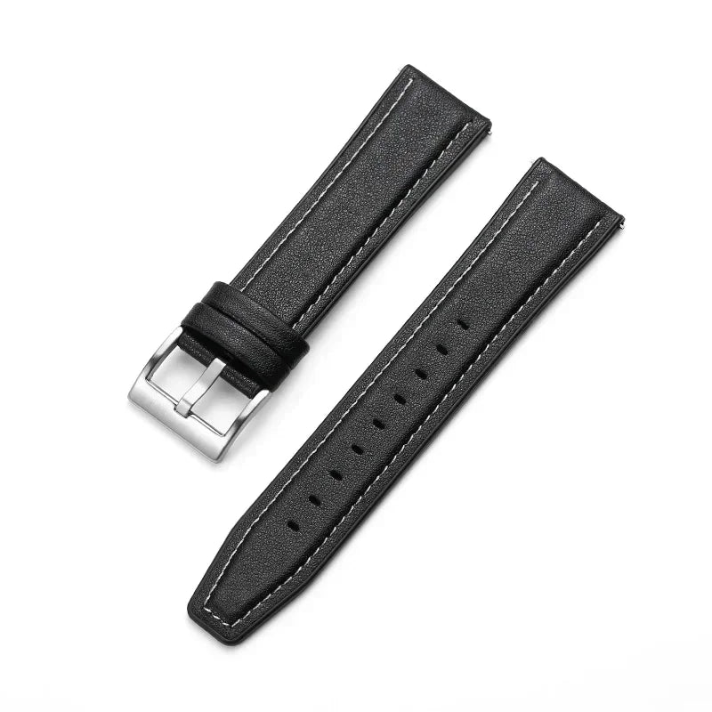 Silicone Leather Wrist Band For Huawei Watch GT 3 GT3 42mm 46mm Strap Bracelet Watch GT2 Pro/GT Runner 46mm 20mm 22mm Watchband Qme black white S Galaxy 5 40mm 44mm